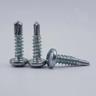 پیچ خودکار سر عدسی چهارسو سر مته ای سفید | DIN 7504 N|DIN 7504 N | Cross Recessed Pan Head Drilling Screws  Phillips Zinc Plated