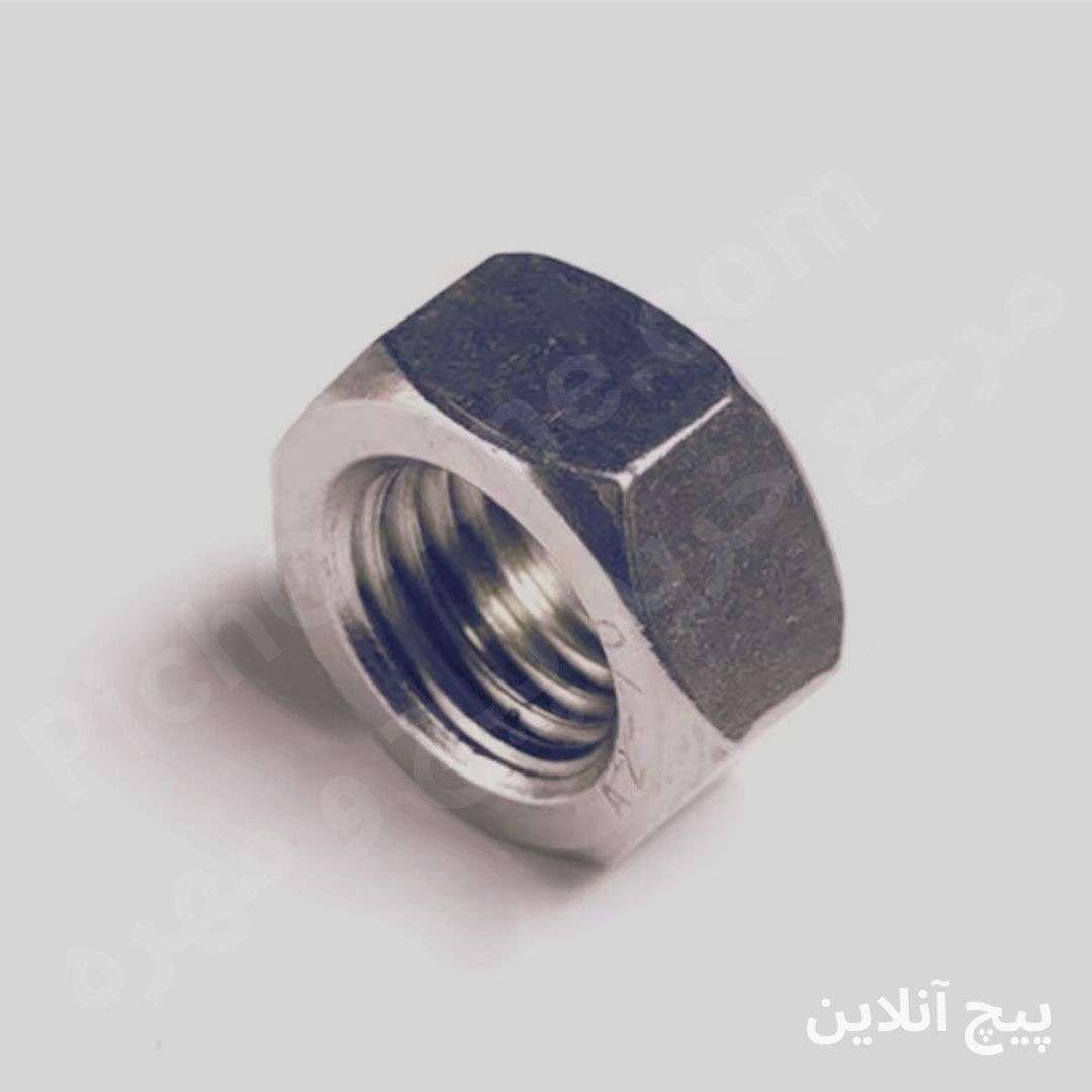 مهره استیل شش گوش گرید های 304 و 316L|Stainless Steel Nut A2-70, A4-80 (304, 316L)