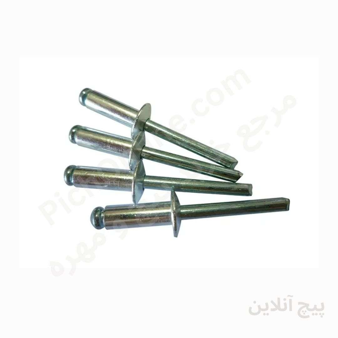 میخ پرچ البرز آلومینیوم سر پهن|Large Flange Aluminum Open End Pop Rivets