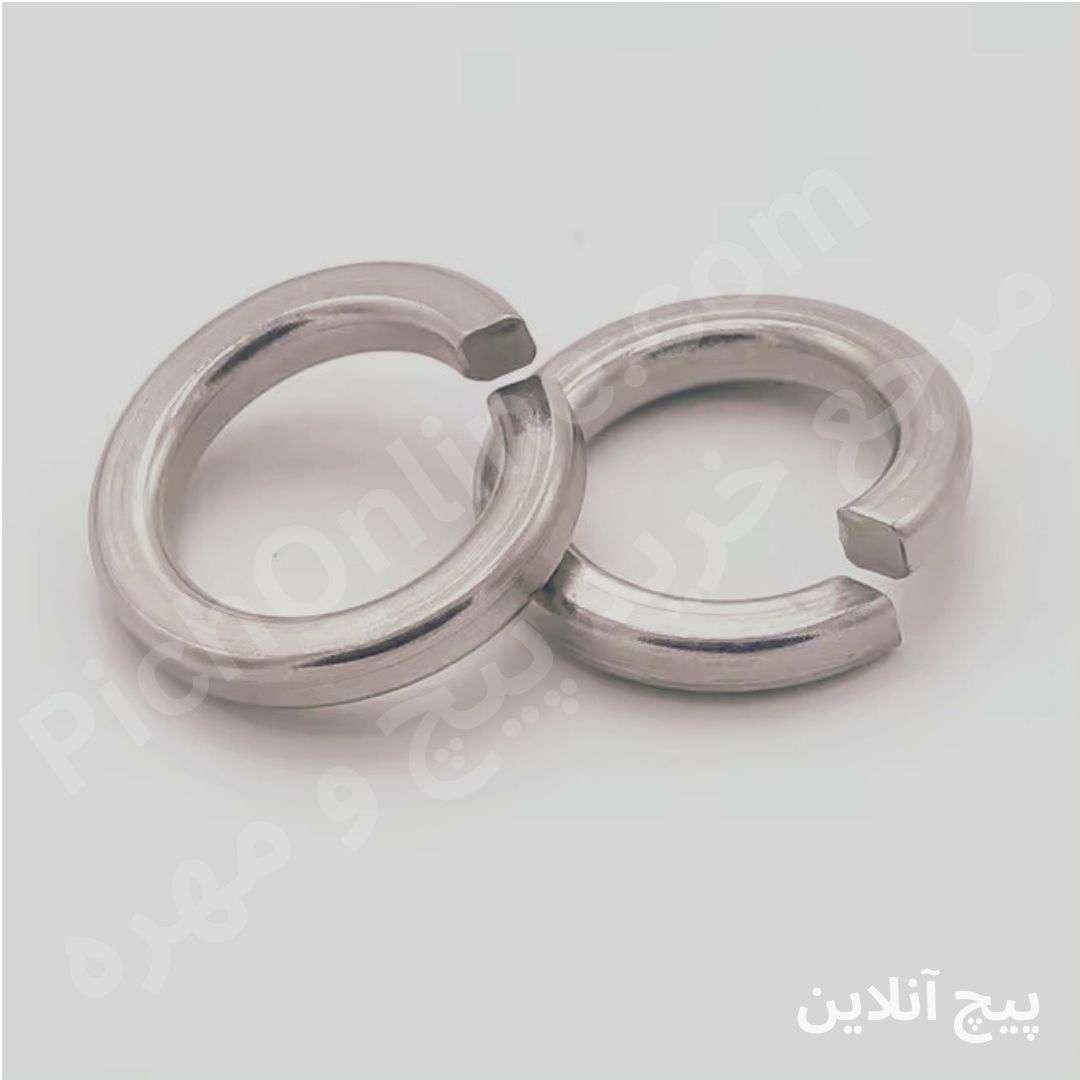 واشر فنری گالوانیزه DIN 127|Galvanized Spring Washer DIN 127