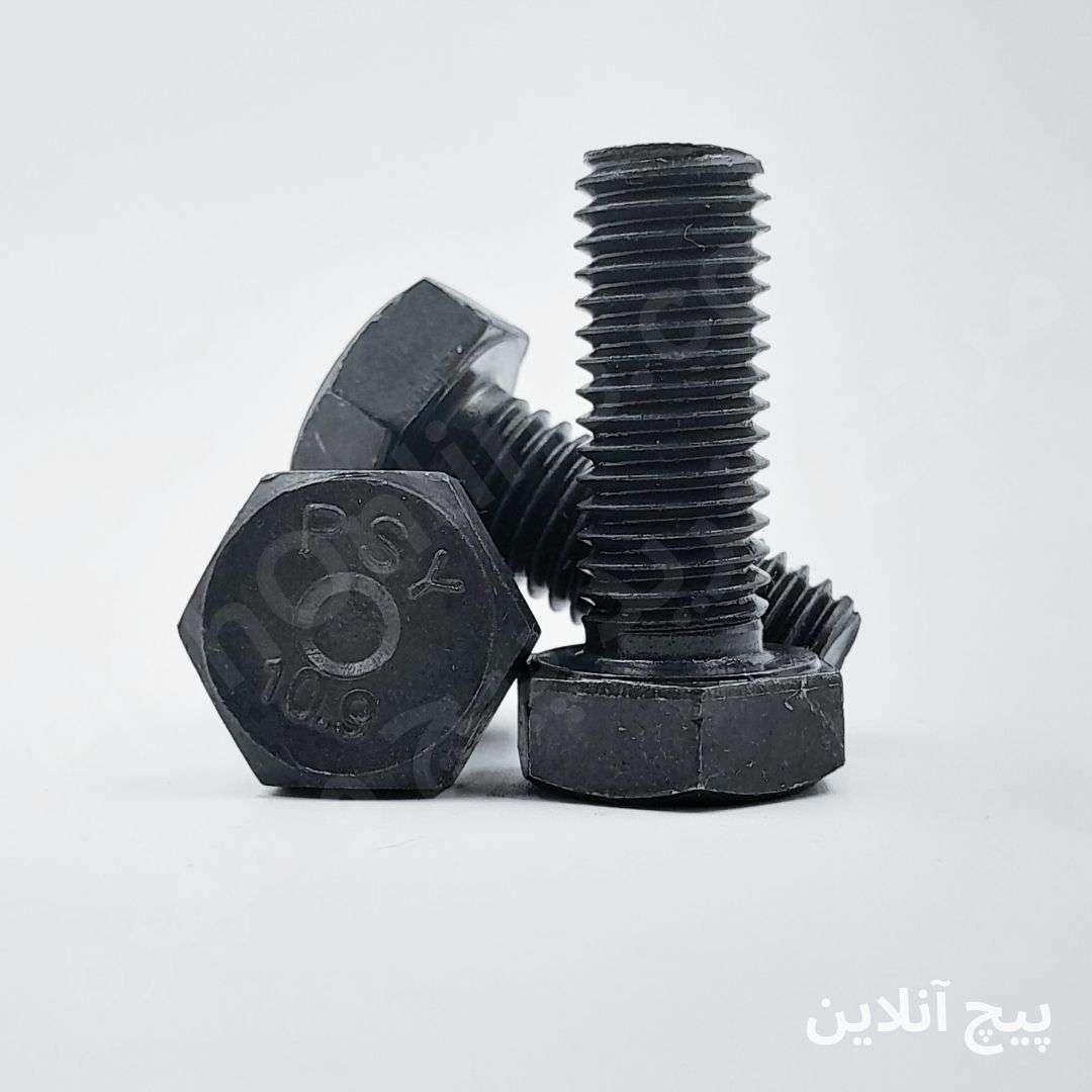 پیچ شش گوش خشکه - فولادی تمام رزوه 8.8 | کیفیت عالی|Hex Head Bolt - Grade 8.8 Steel | High Strength DIN 933