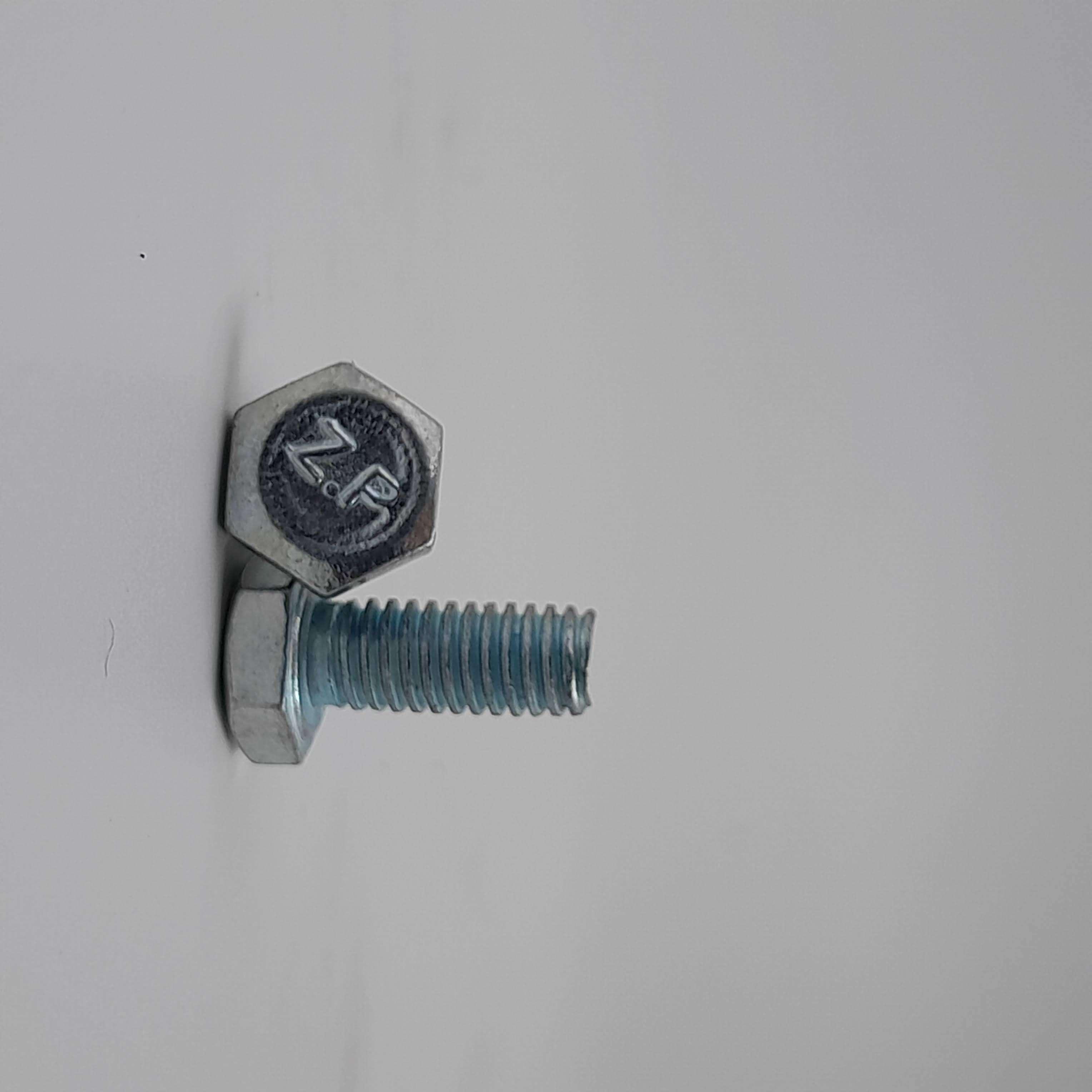 پیچ شش گوش آهنی تمام رزوه سفید ایرانی|DIN 933 - Iranian white iron hexagon screw